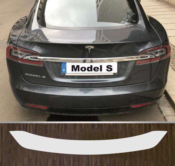 Lackschutzfolie Ladekantenschutz transparent 70 µm für Tesla Model S ab 2012